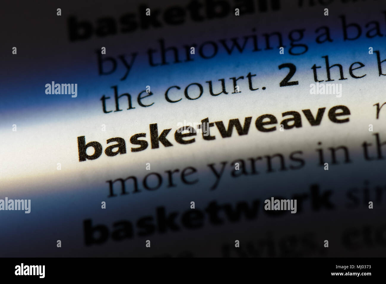 basketweave word in a dictionary. basketweave concept Stock Photo Alamy