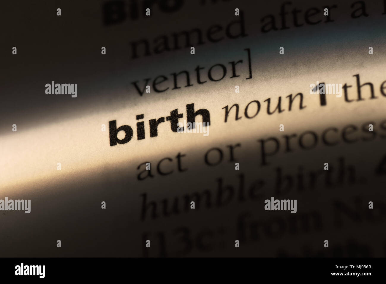 birth-word-in-a-dictionary-birth-concept-stock-photo-alamy