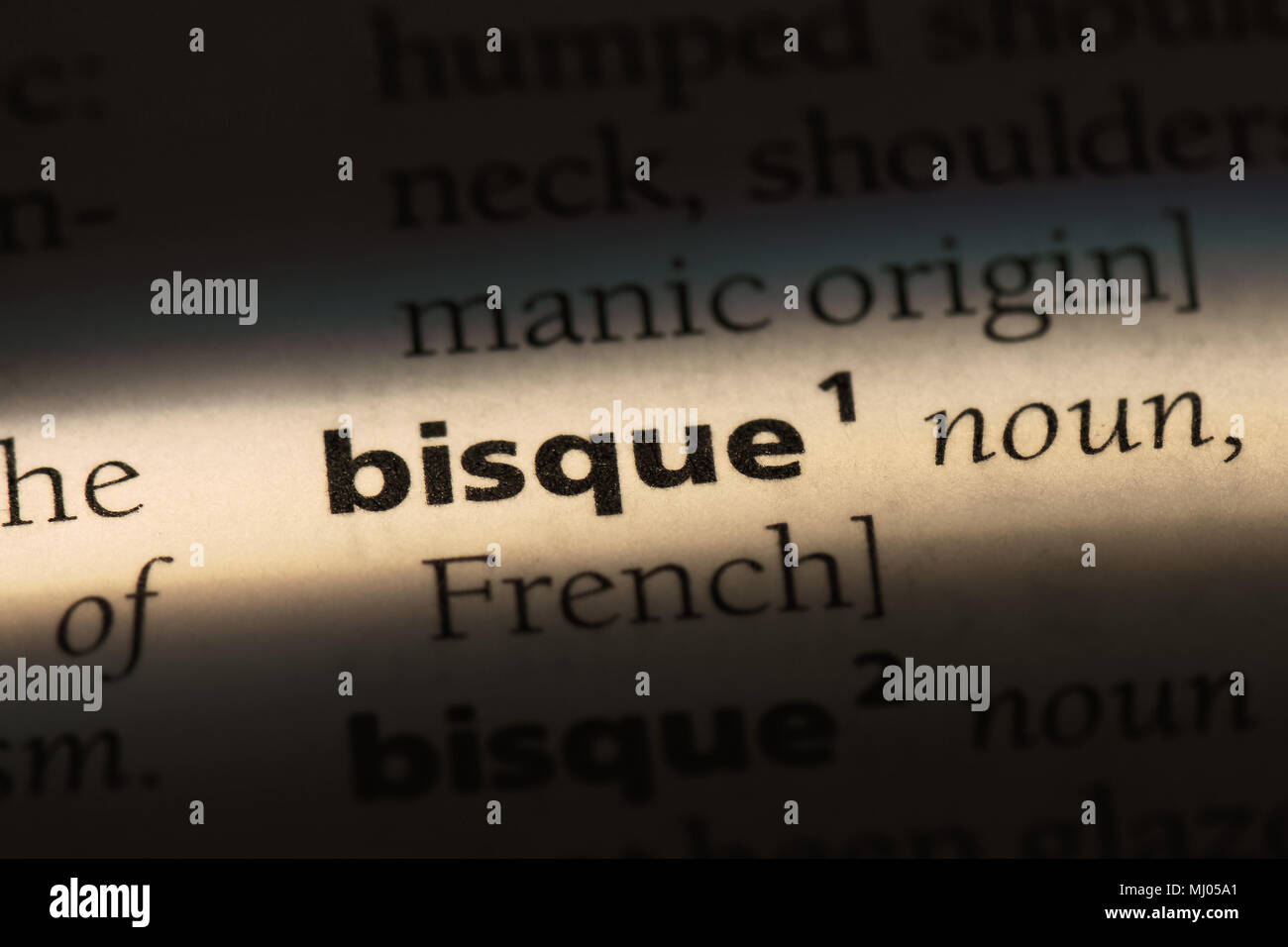 bisque word in a dictionary. bisque concept Stock Photo Alamy