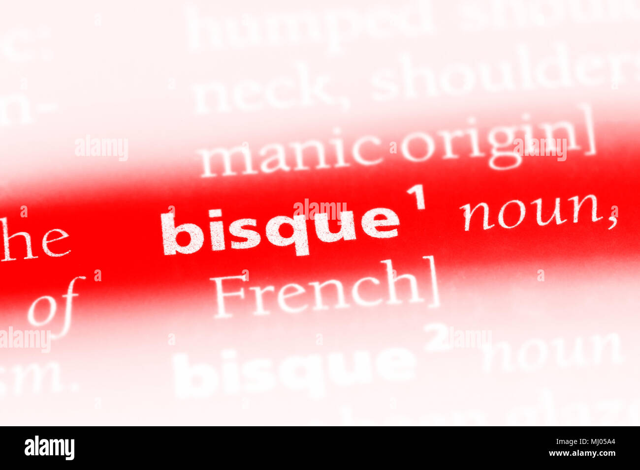 bisque word in a dictionary. bisque concept Stock Photo Alamy