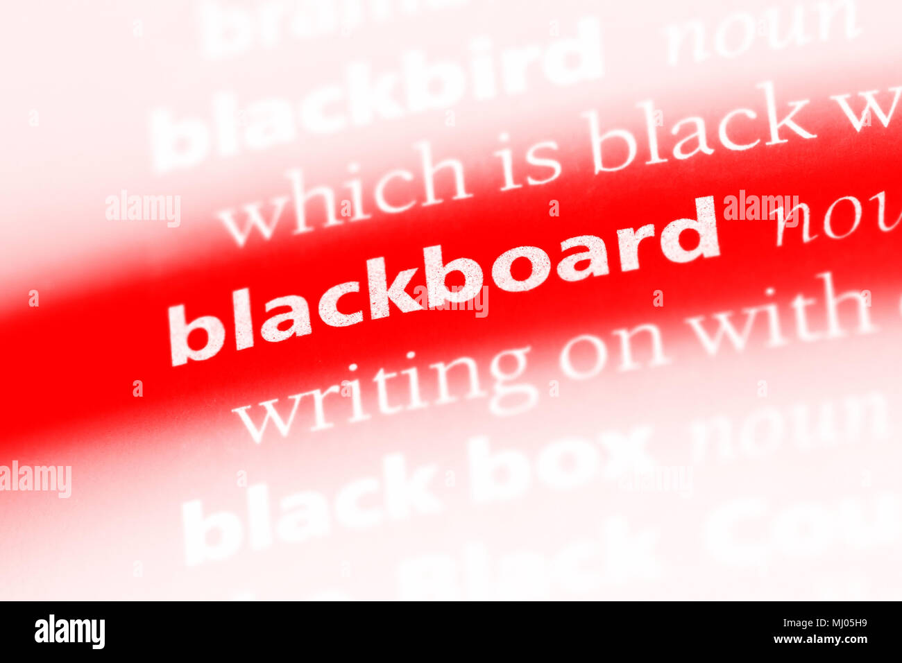 blackboard word in a dictionary. blackboard concept Stock Photo Alamy