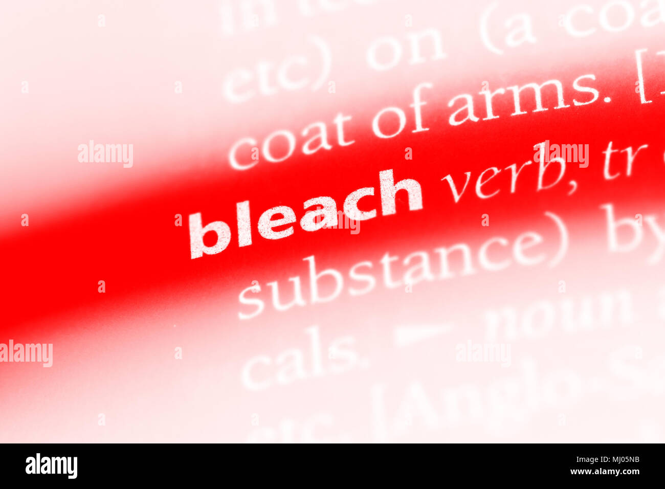 bleach word in a dictionary. bleach concept Stock Photo Alamy
