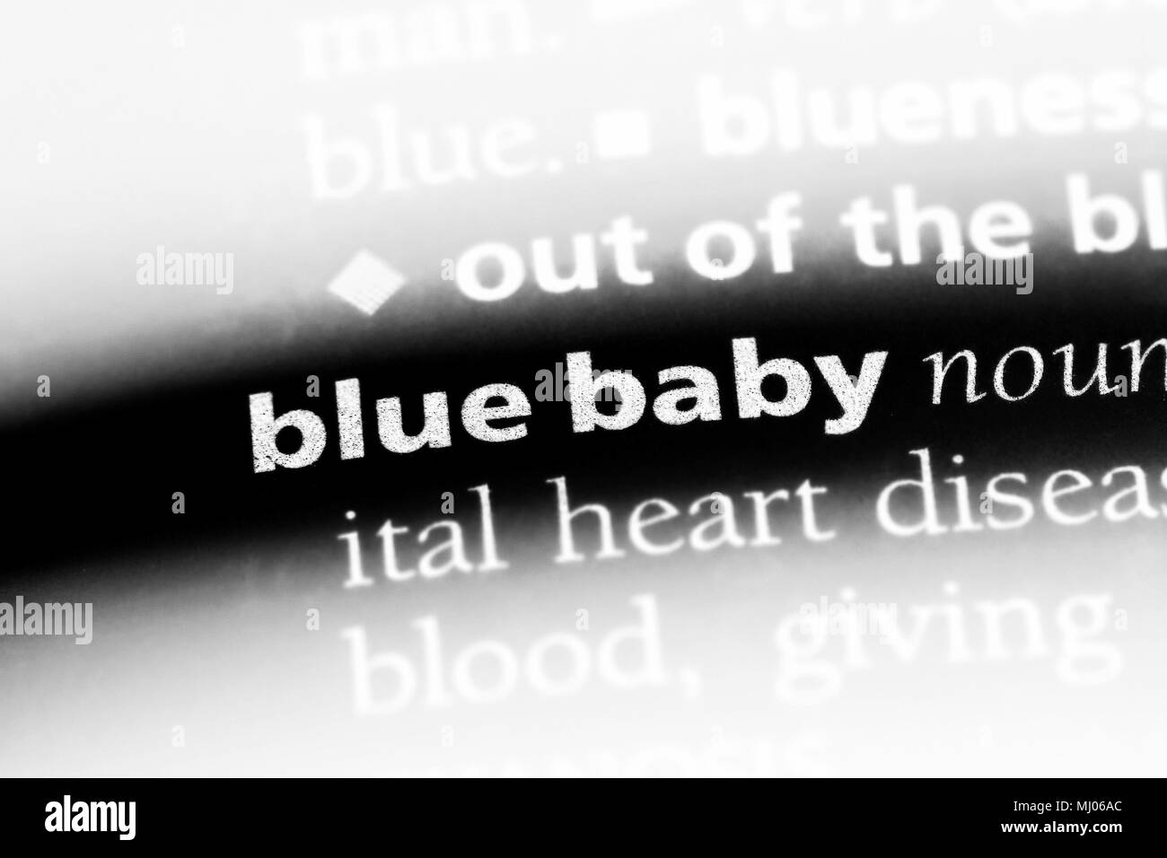 blue baby word in a dictionary. blue baby concept Stock Photo Alamy