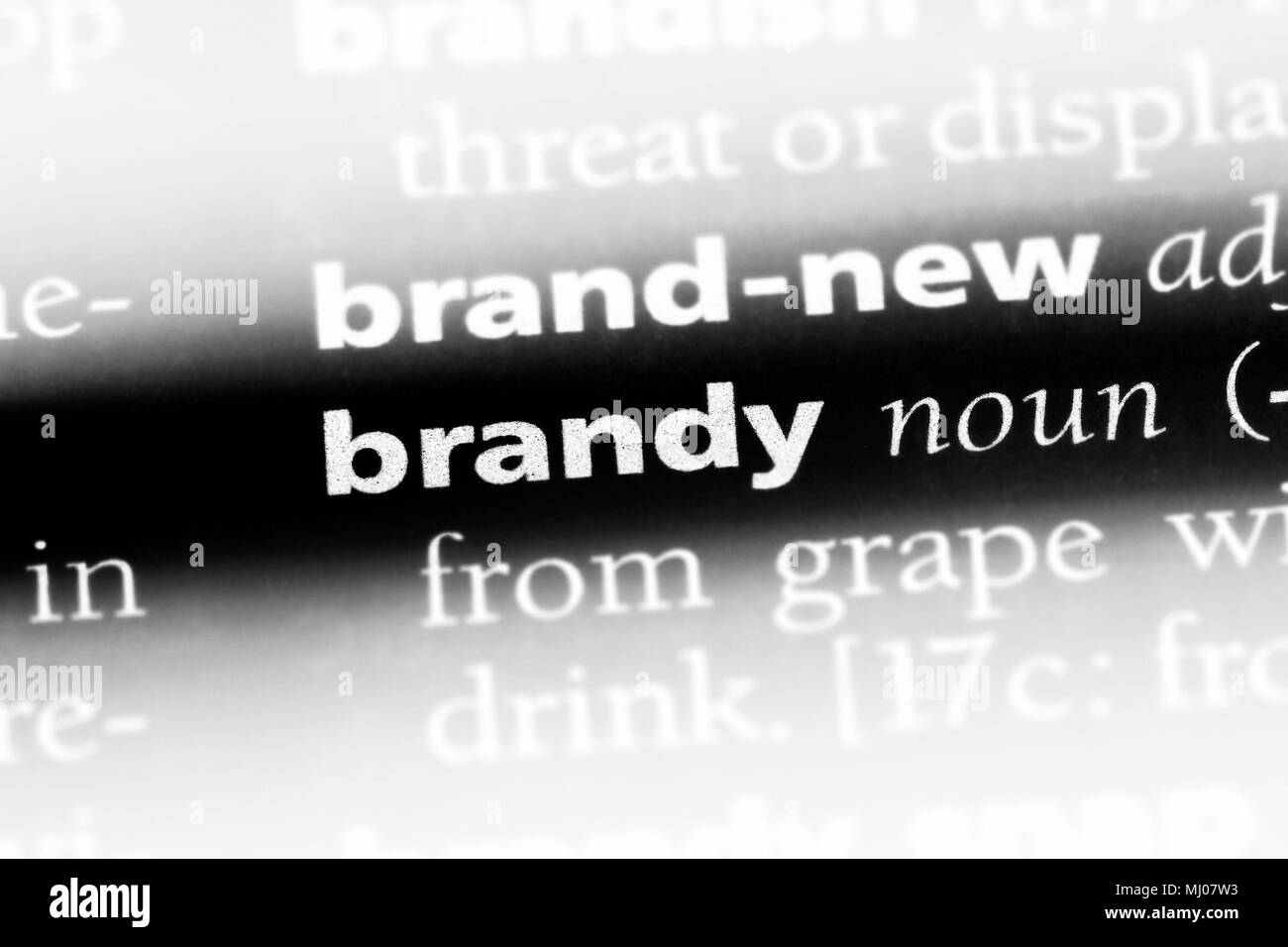 brandy word in a dictionary. brandy concept Stock Photo Alamy