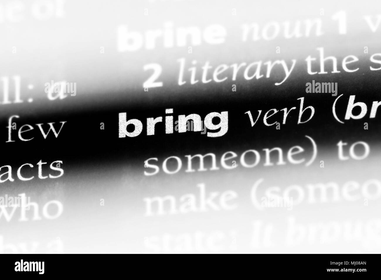 bring-word-in-a-dictionary-bring-concept-stock-photo-alamy