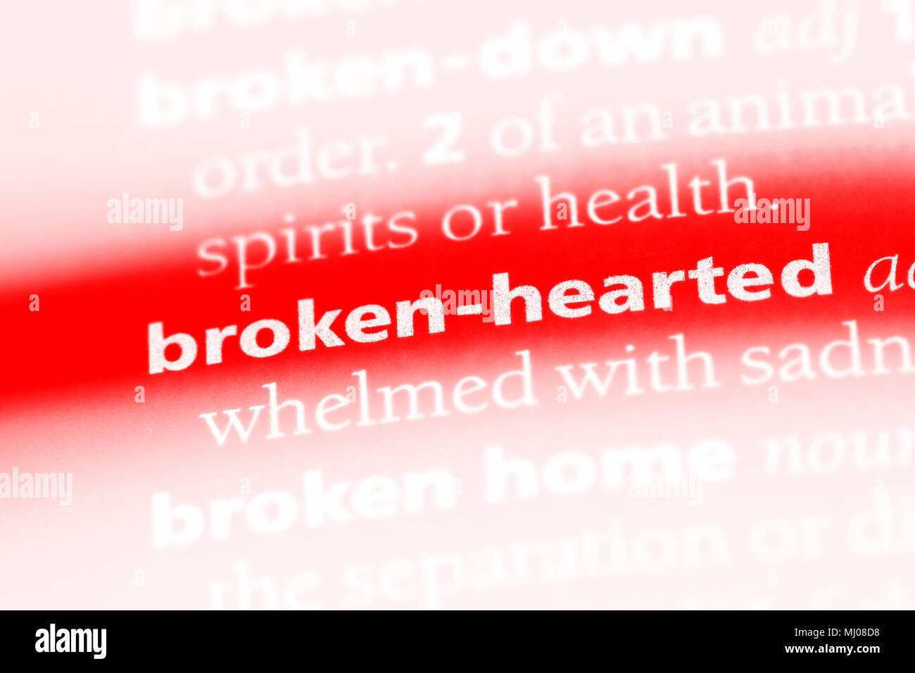 photo Define Broken Hearted alamy