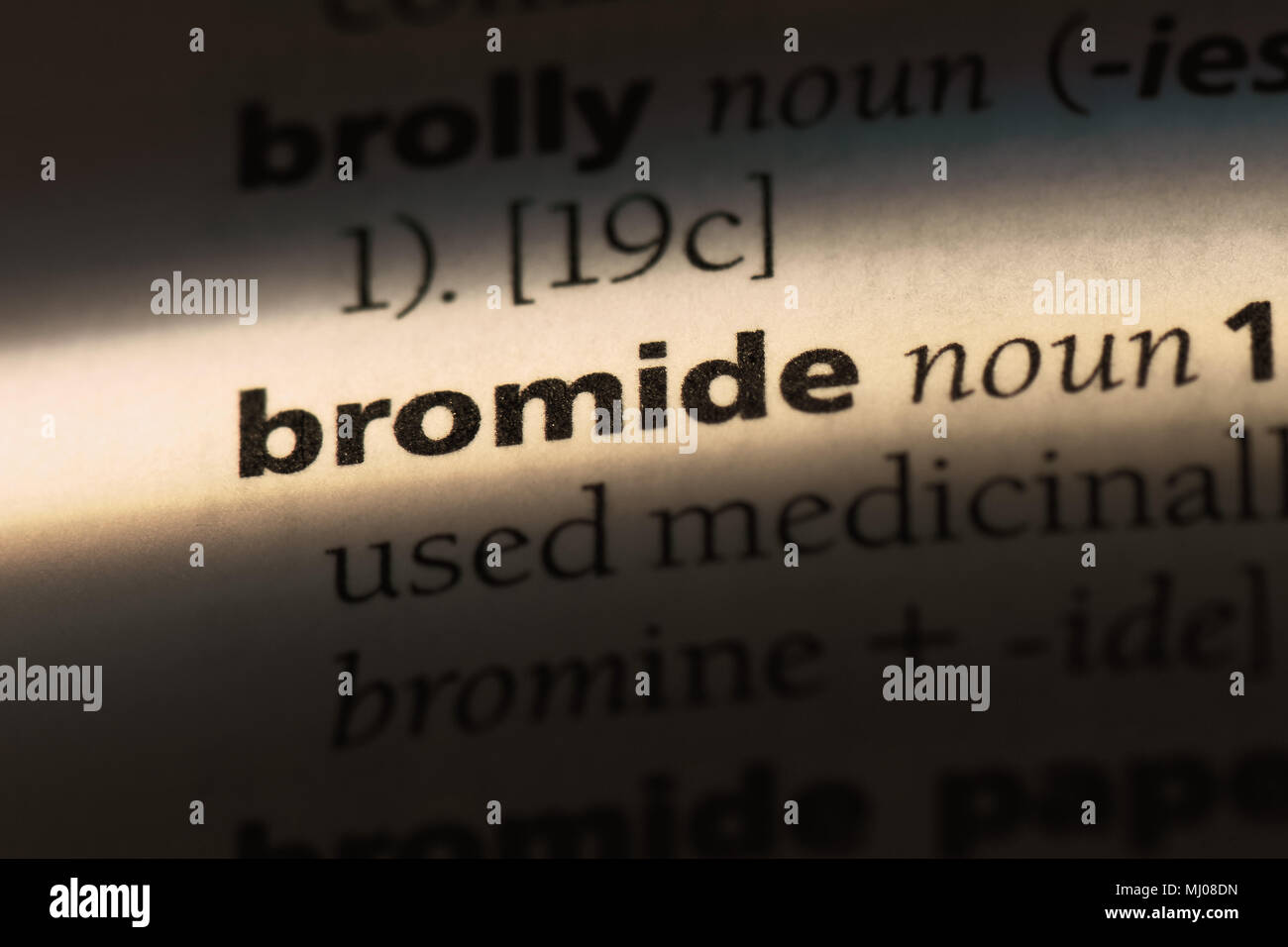 bromide word in a dictionary. bromide concept Stock Photo Alamy