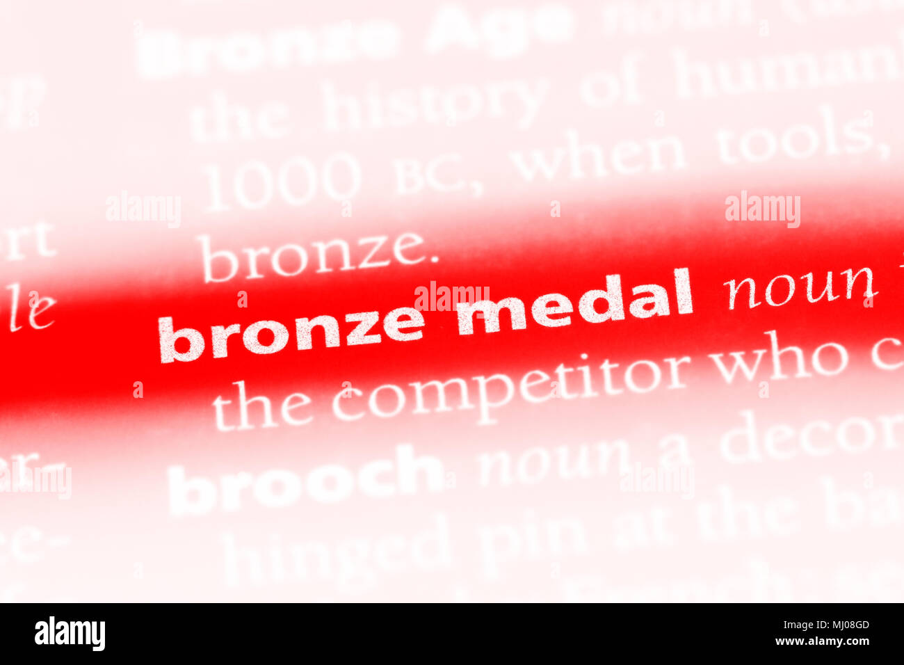 bronze medal word in a dictionary. bronze medal concept Stock Photo Alamy