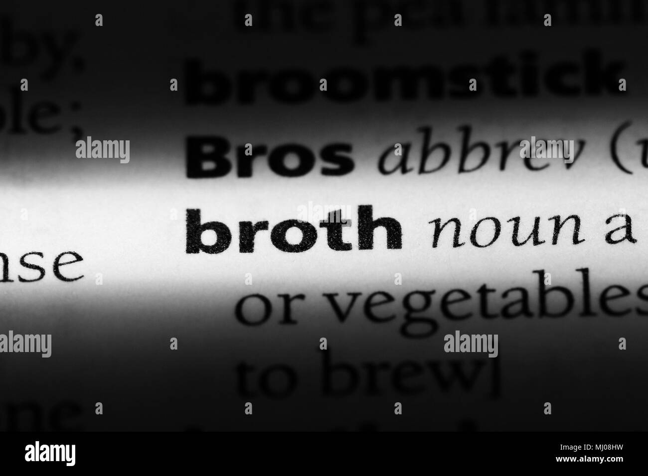 Beef or veal broth Black and White Stock Photos & Images Alamy