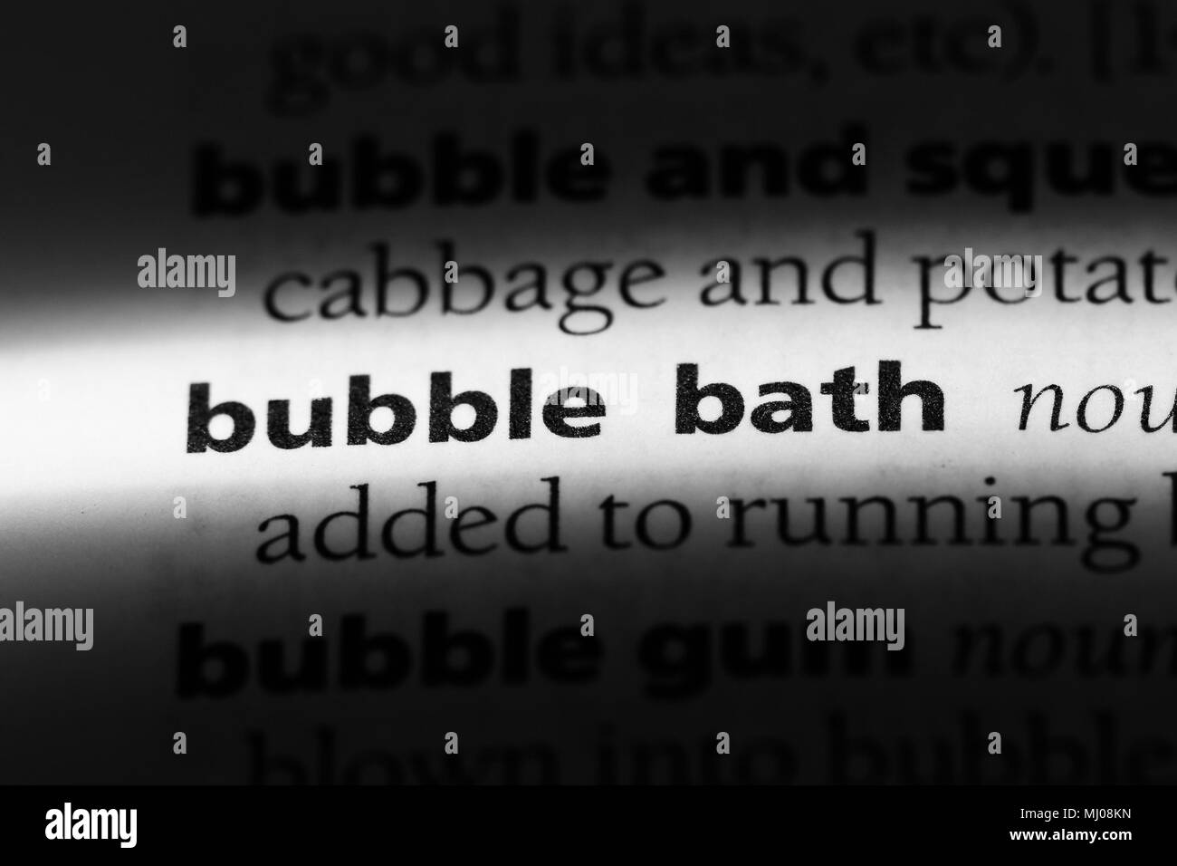Bubble bath Black and White Stock Photos & Images Alamy