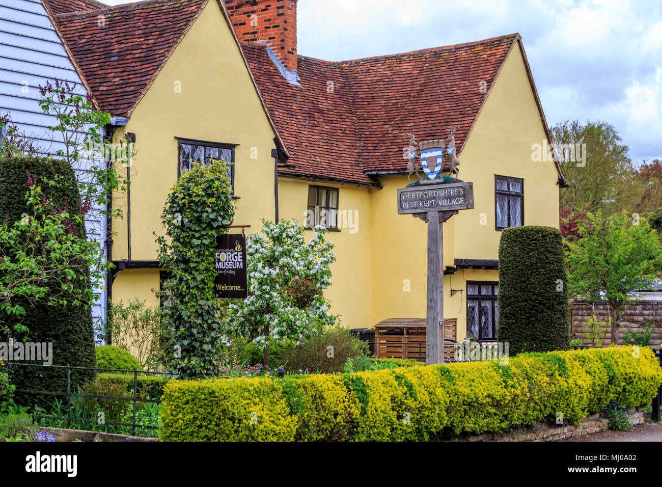 best kept village, pretty and desirable village of much hadham high street hertfordshire,herts