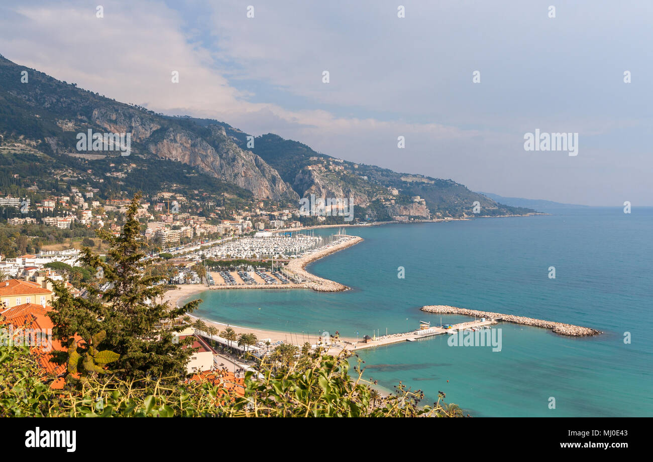 View of Garavan - Menton - French Riviera Stock Photo - Alamy