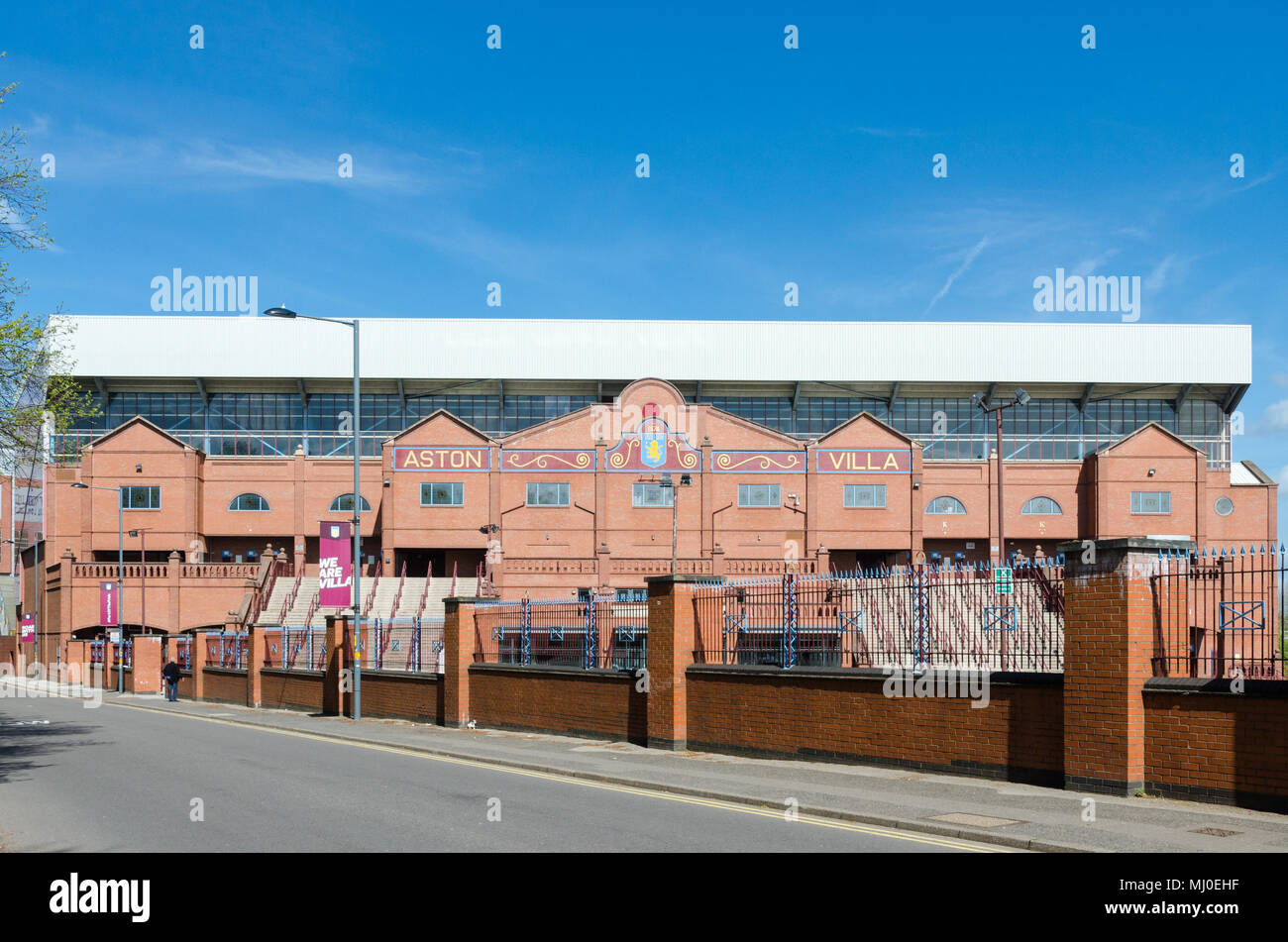The famous Holte End stand at Vllla Park, home of Aston Villa Football