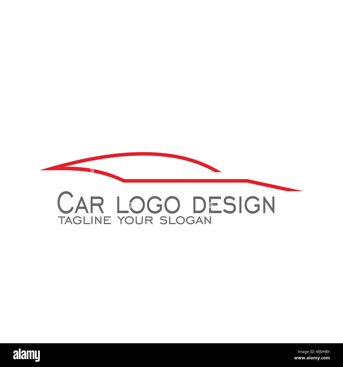 Car logo design, auto car logo, line concept, vector icons Stock