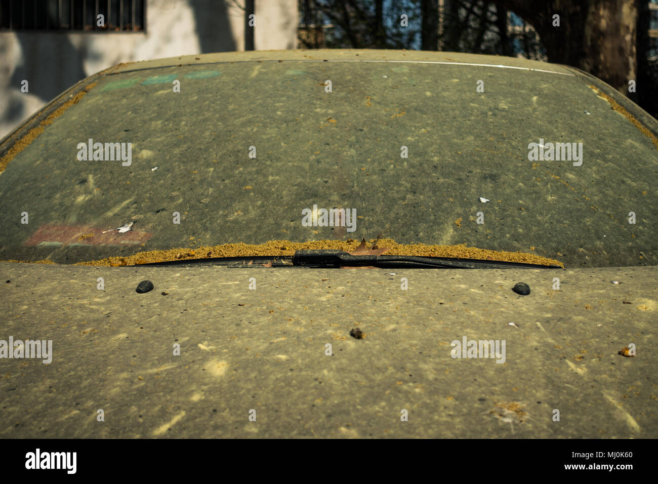 Car covered with dust hires stock photography and images Alamy
