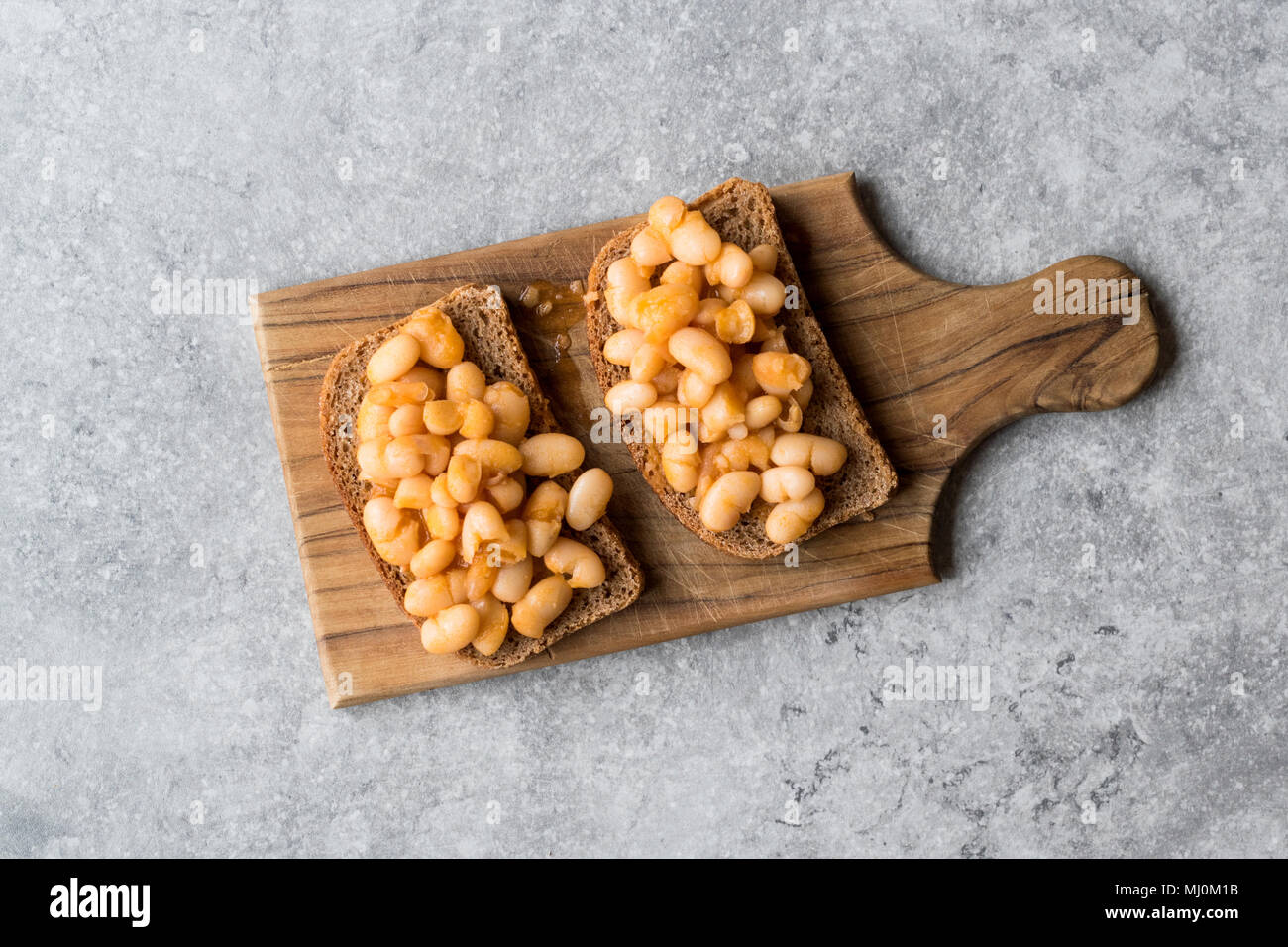 Baked Beans with Toast Bread. Traditional Food Stock Photo Alamy