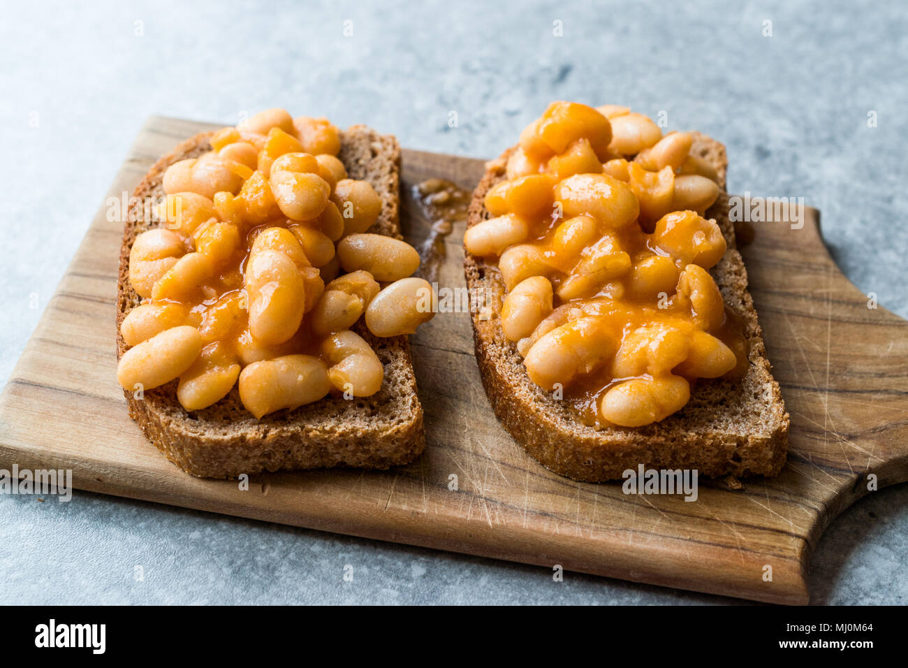 Baked Beans with Toast Bread. Traditional Food Stock Photo Alamy