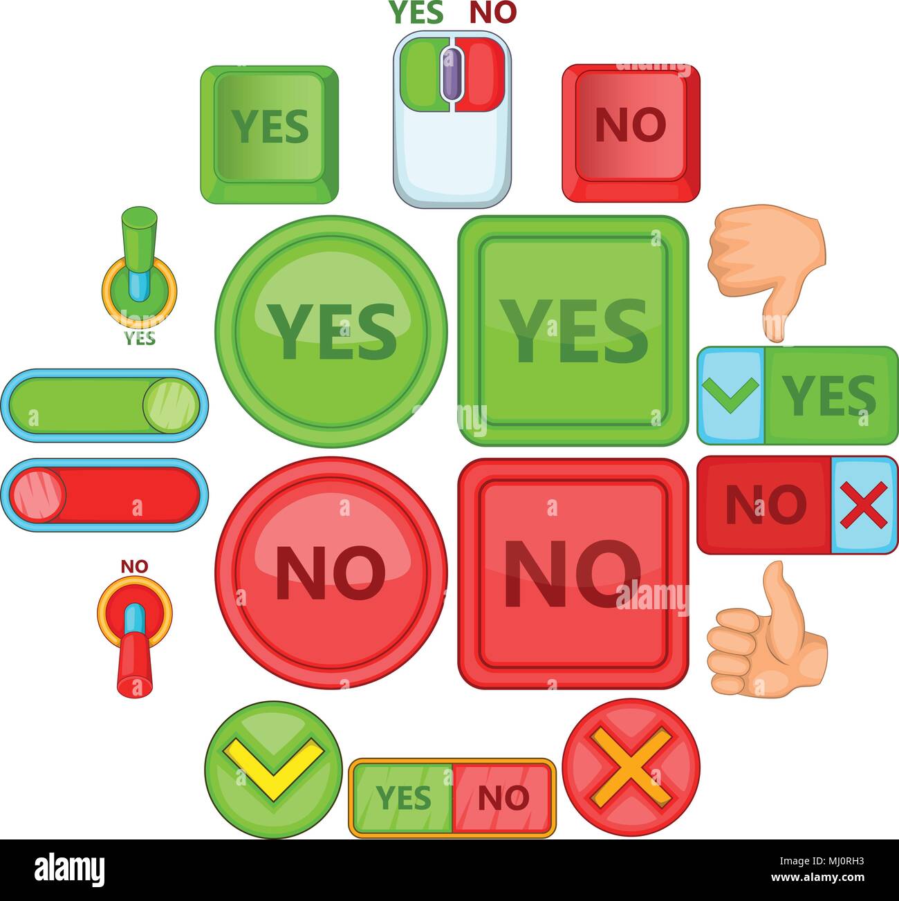 Cartoon Positive Tick Symbol High Resolution Stock Photography and ...