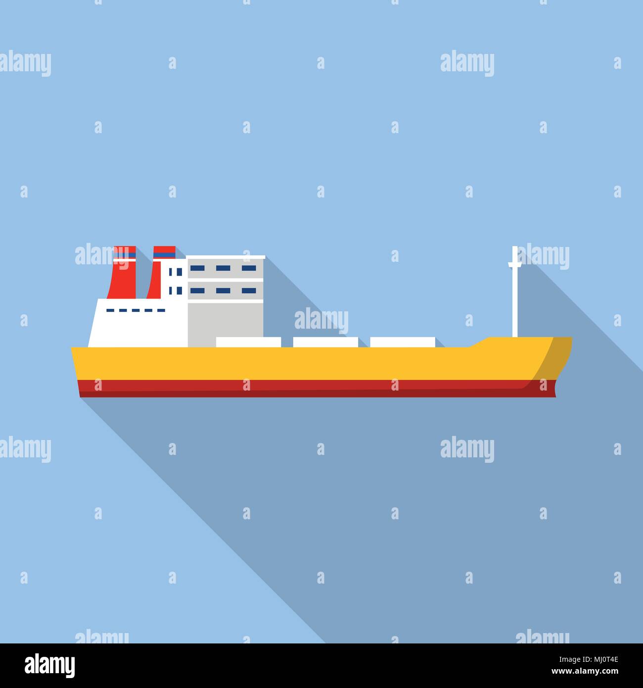 Industrial ship icon, flat style Stock Vector Image & Art - Alamy