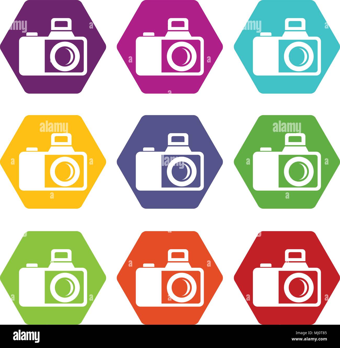 Photocamera icons set 9 vector Stock Vector Image & Art - Alamy