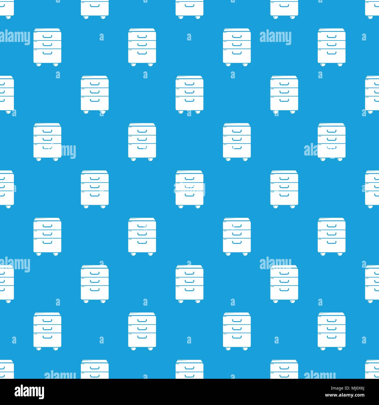 Office closet pattern vector seamless blue Stock Vector
