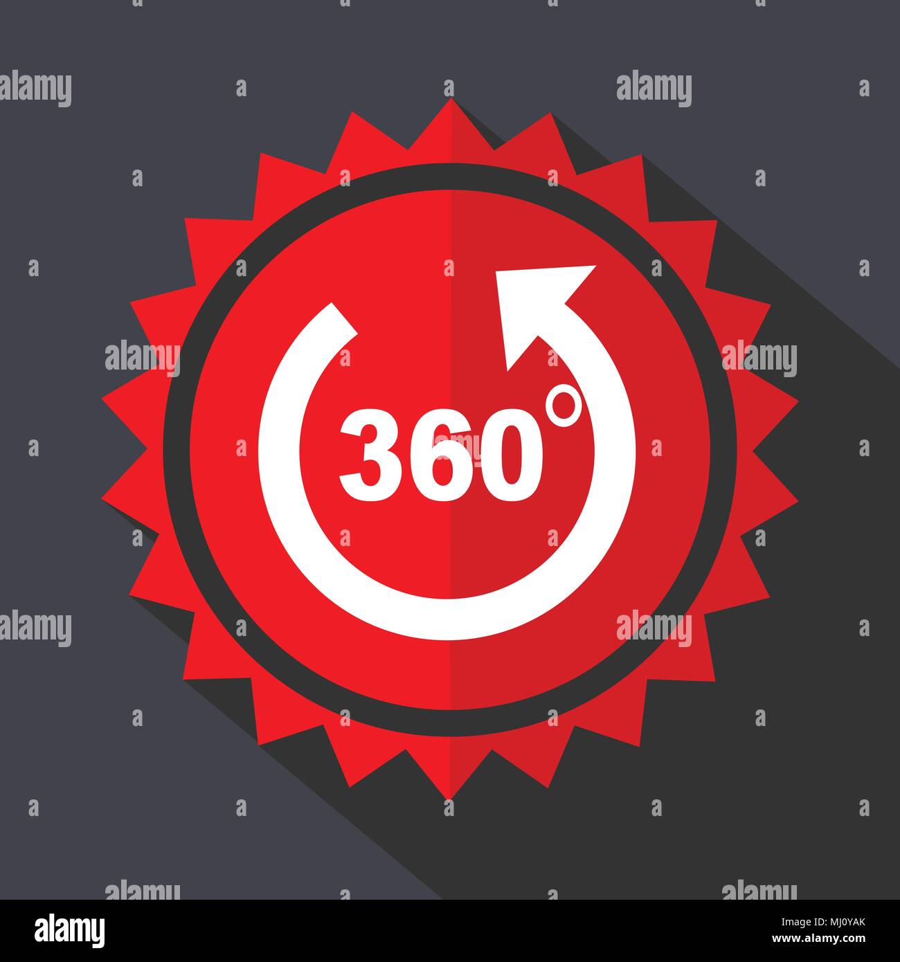 Panorama red sticker flat design vector icon Stock Vector Image & Art ...