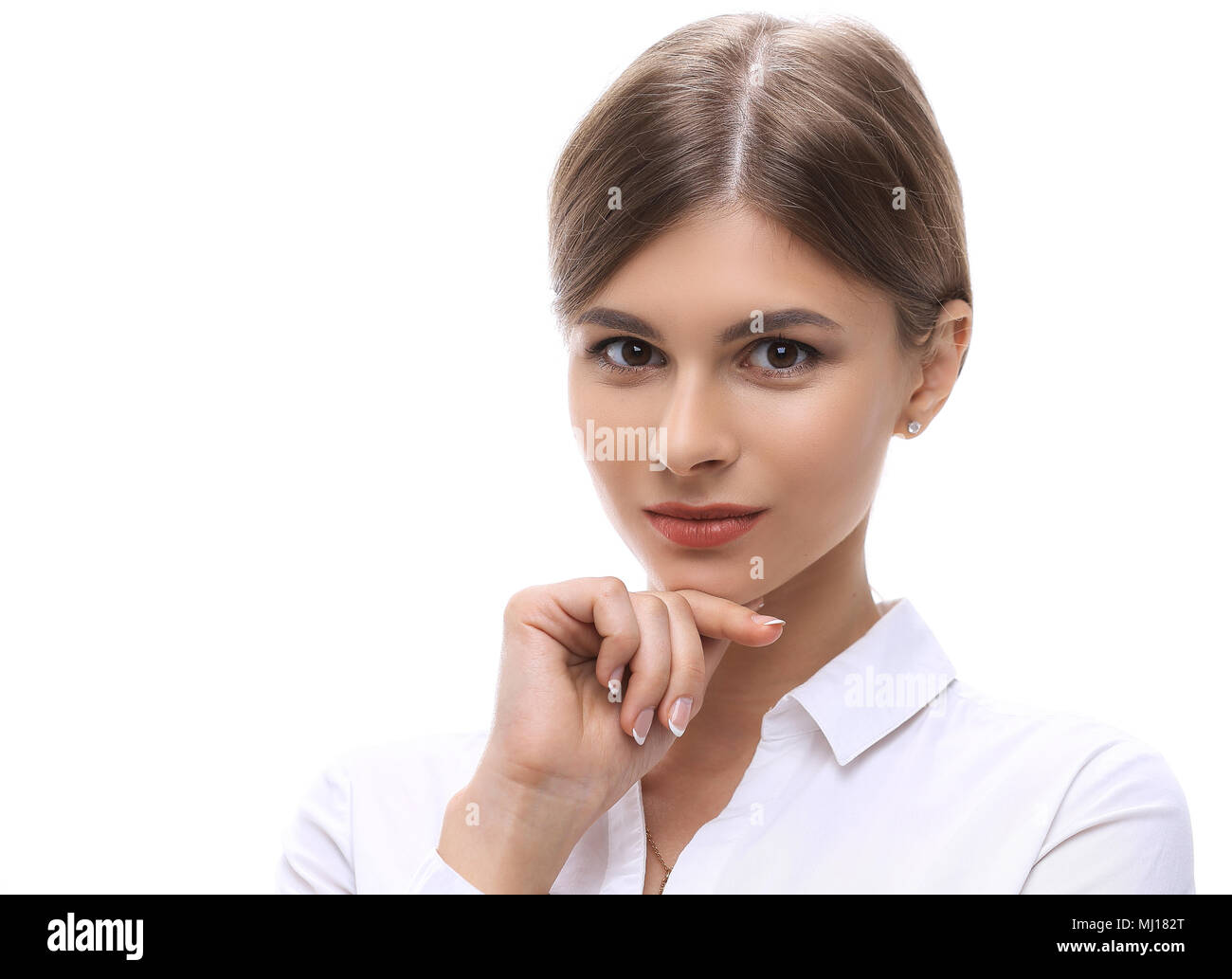 closeup.portrait of a confident young woman Stock Photo - Alamy