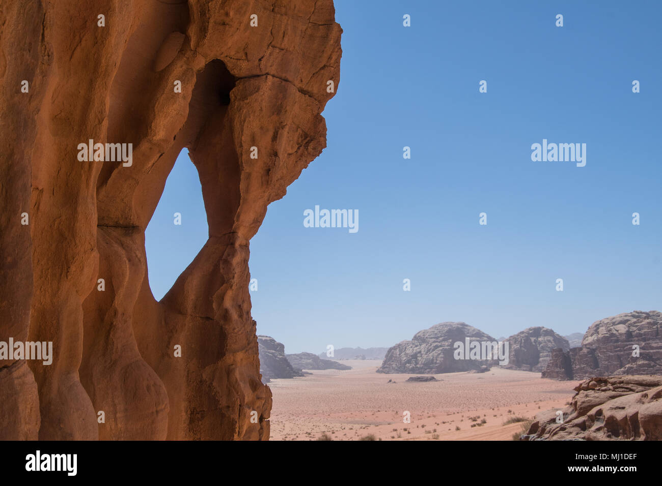 Landscape at Wadi Rum (Jordan) Stock Photo