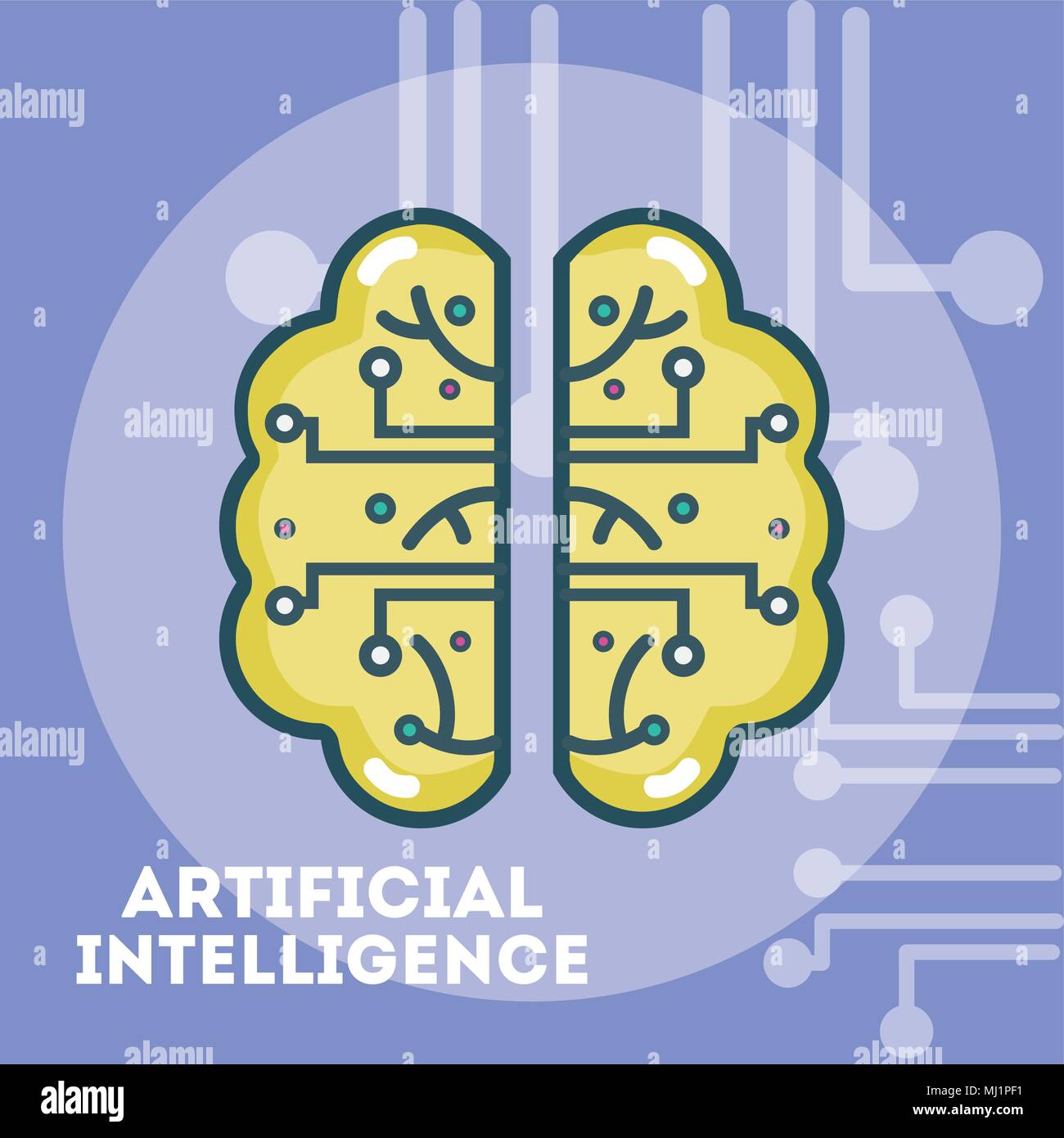 Artificial intelligence concept cartoons Stock Vector Image & Art - Alamy