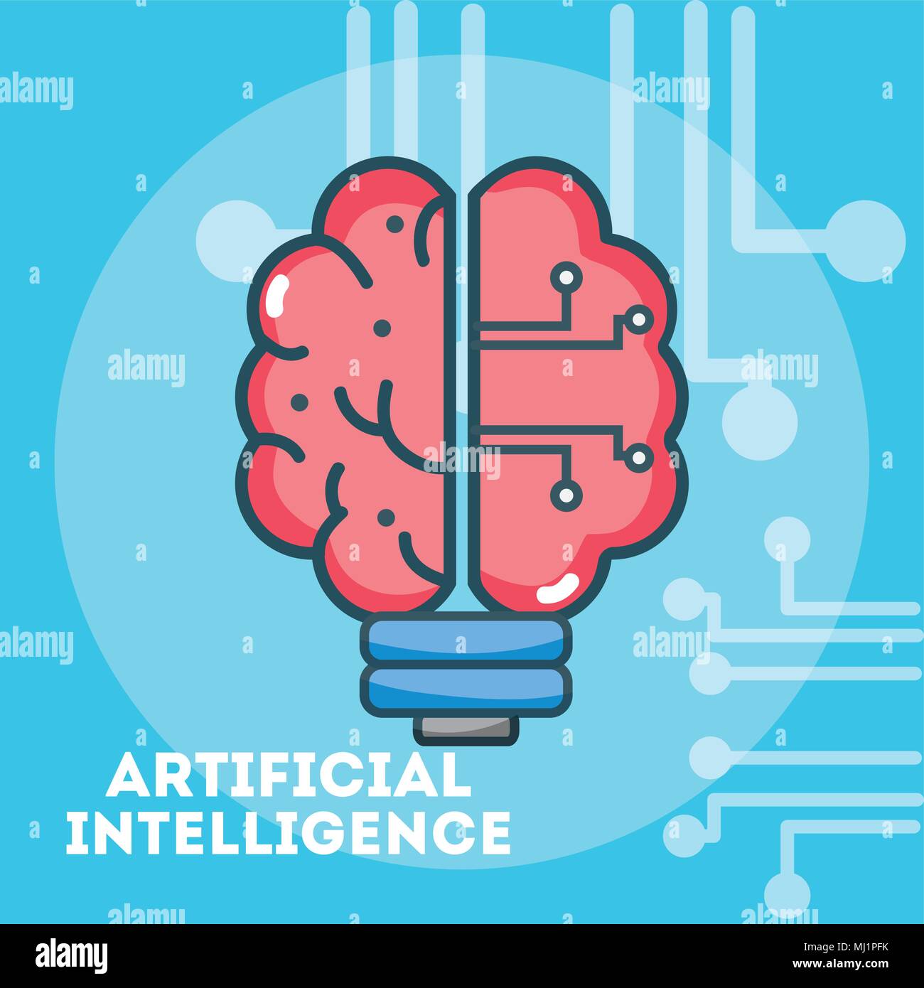 Artificial intelligence concept cartoons Stock Vector Image & Art - Alamy