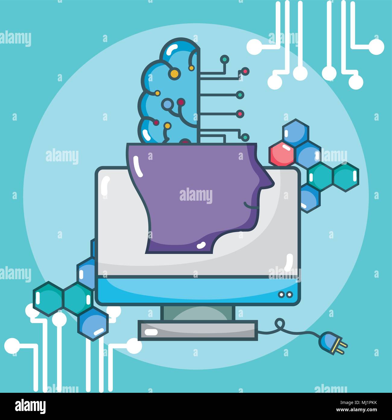 Artificial intelligence concept Stock Vector Image & Art - Alamy