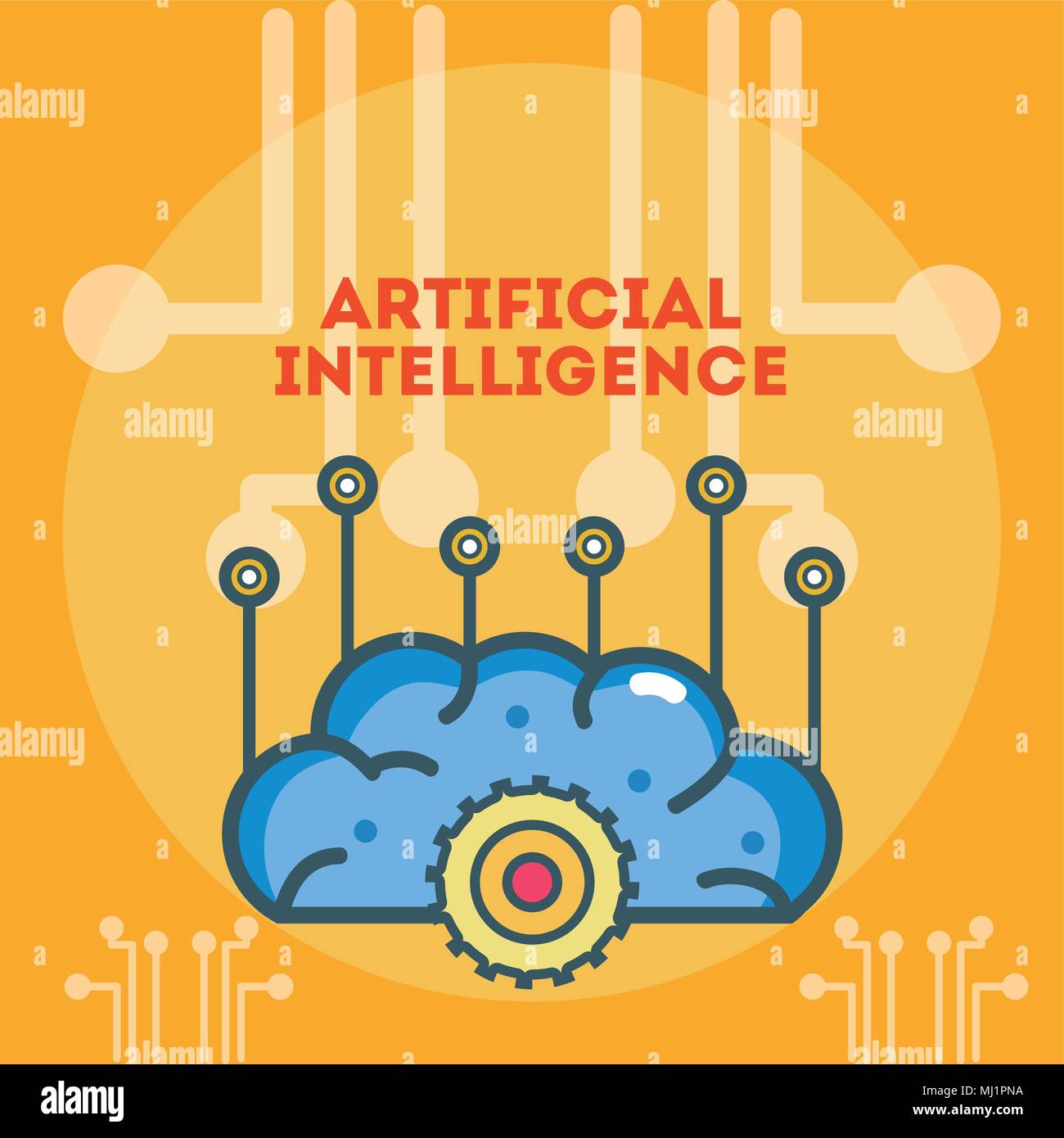 Artificial intelligence concept Stock Vector Image & Art - Alamy
