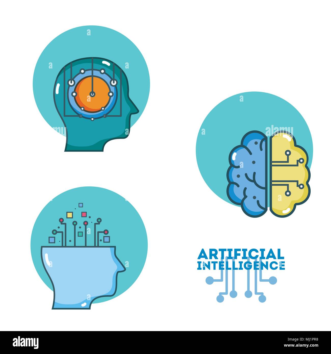 Set of artificial intelligence Stock Vector Image & Art - Alamy