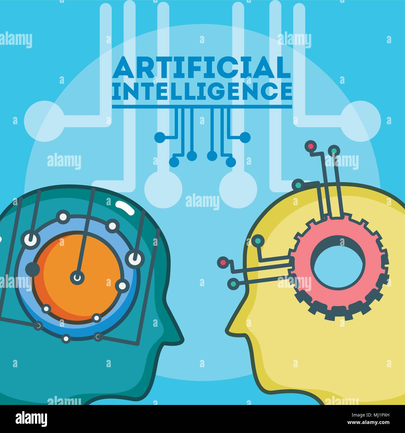 Artificial intelligence concept Stock Vector Image & Art - Alamy