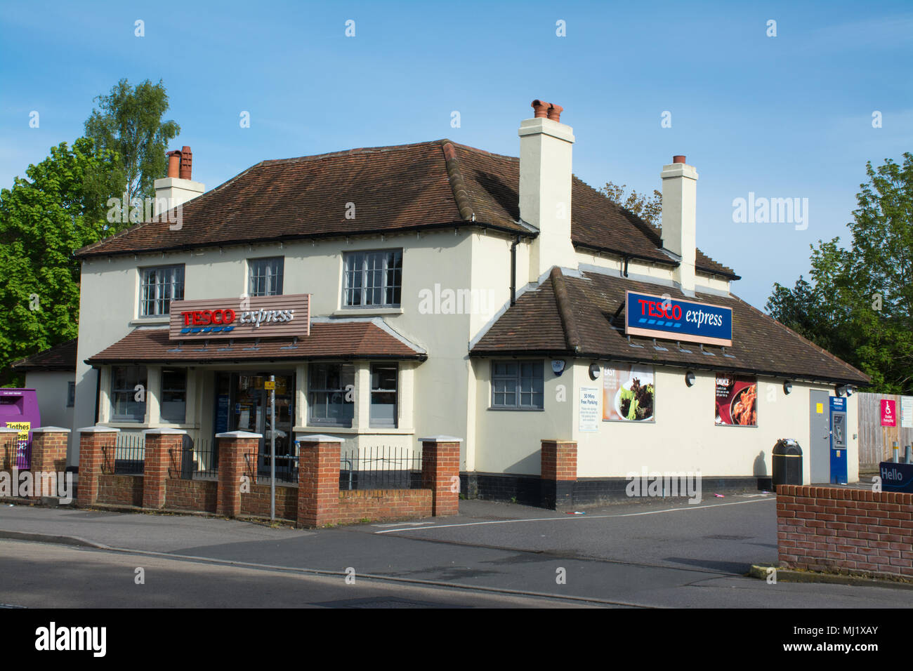 Tesco Express shop in Farnborough, Hampshire, UK Stock Photo Alamy