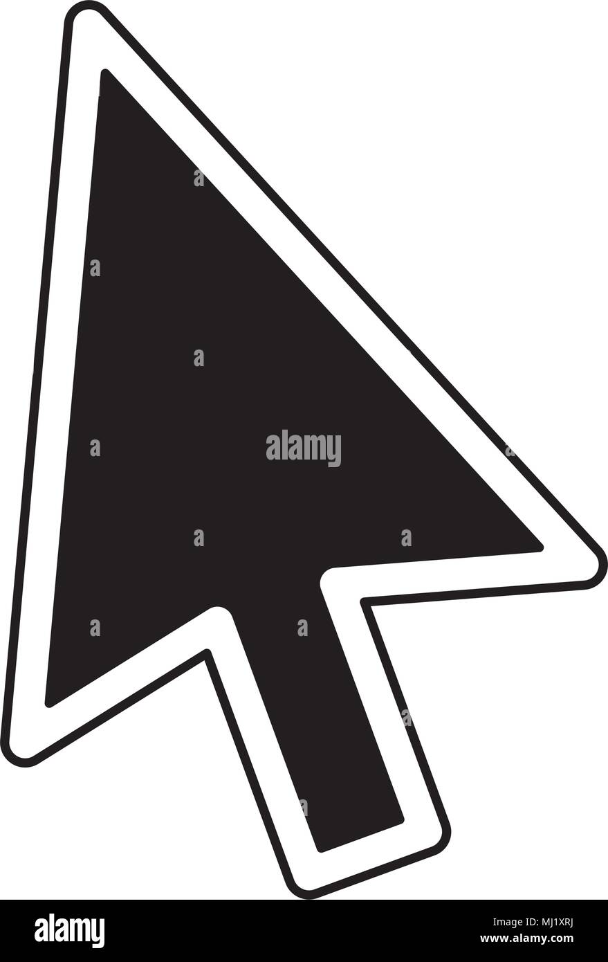 arrow mouse cursor pointer icon vector illustration design Stock Vector ...