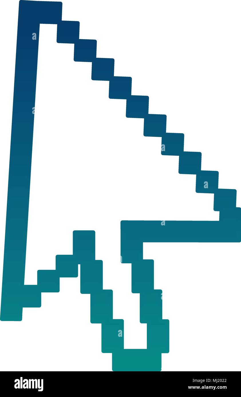 arrow mouse cursor pointer icon vector illustration design Stock Vector ...