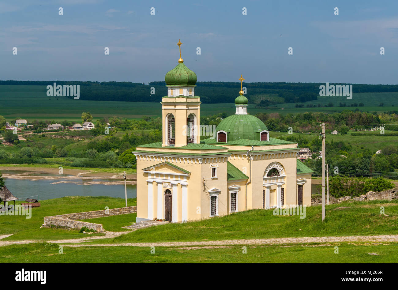 Church of Alexander Nevsky in Khotyn, Ukraine Stock Photo