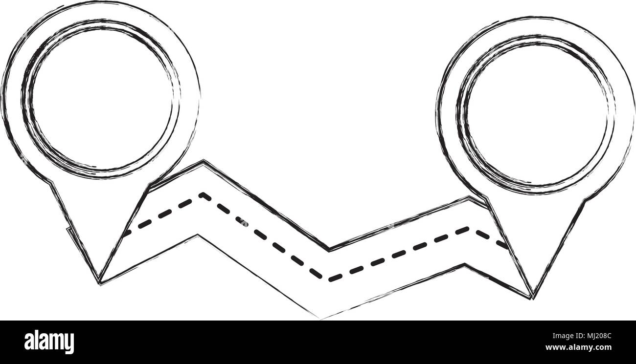gps navigation road pin map destination image vector illustration ...