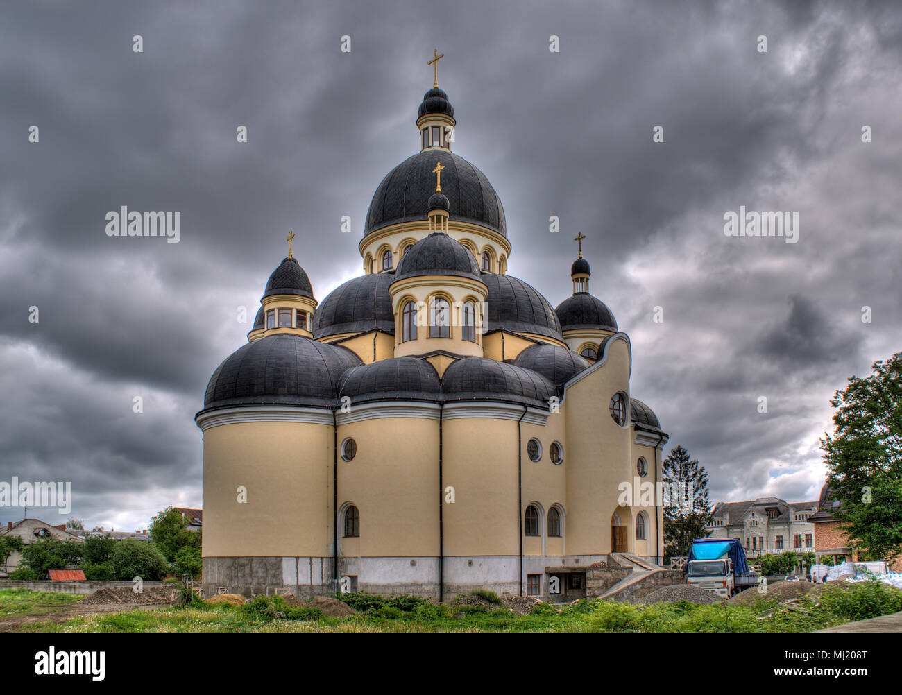 Jesus Christ's Transfiguration cathedral in Kolomyia, Ukraine Stock Photo