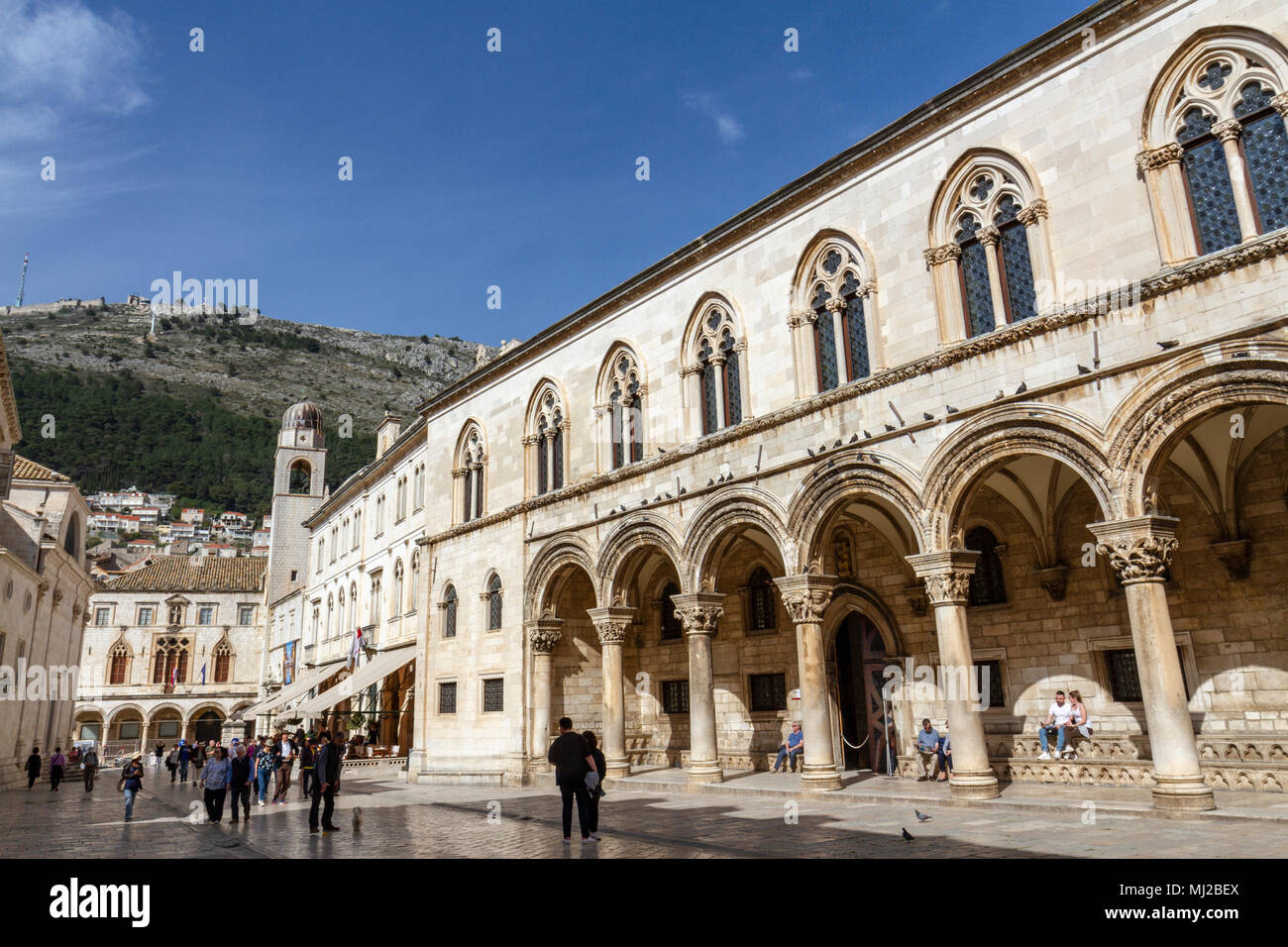 The Rector's Palace (Knežev dvor) in the Old City of Dubrovnik, Croatia ...