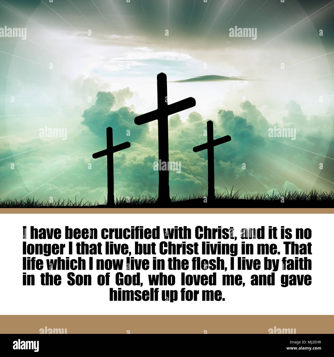 I have been crucified with christ and it is no longer i that live but