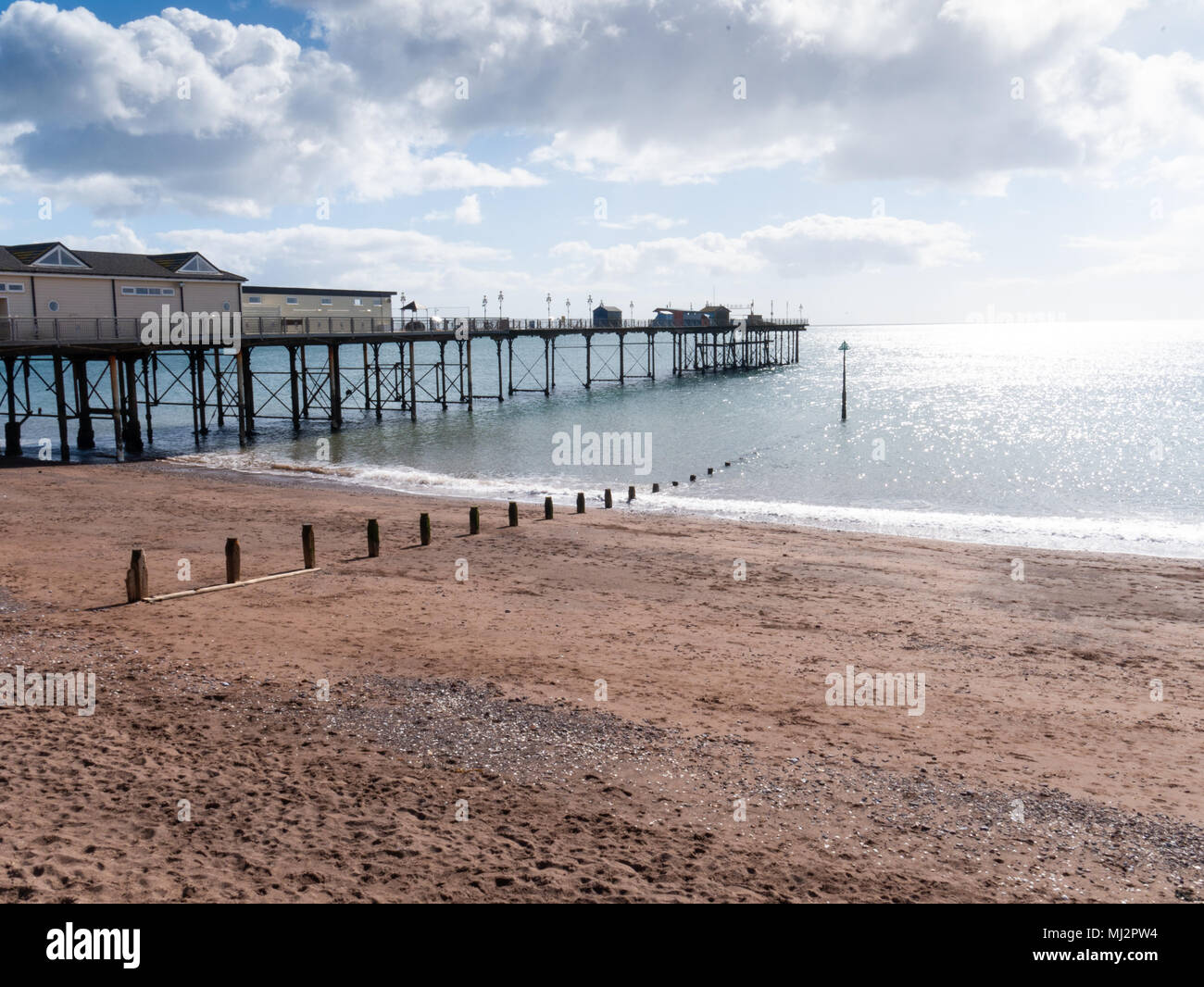 Teignmouth pier, Devon, UK Stock Photo Alamy