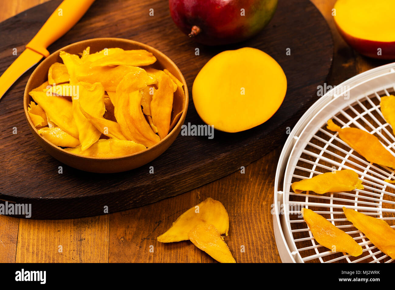 Dried Mango Fruit Stock Photo Alamy