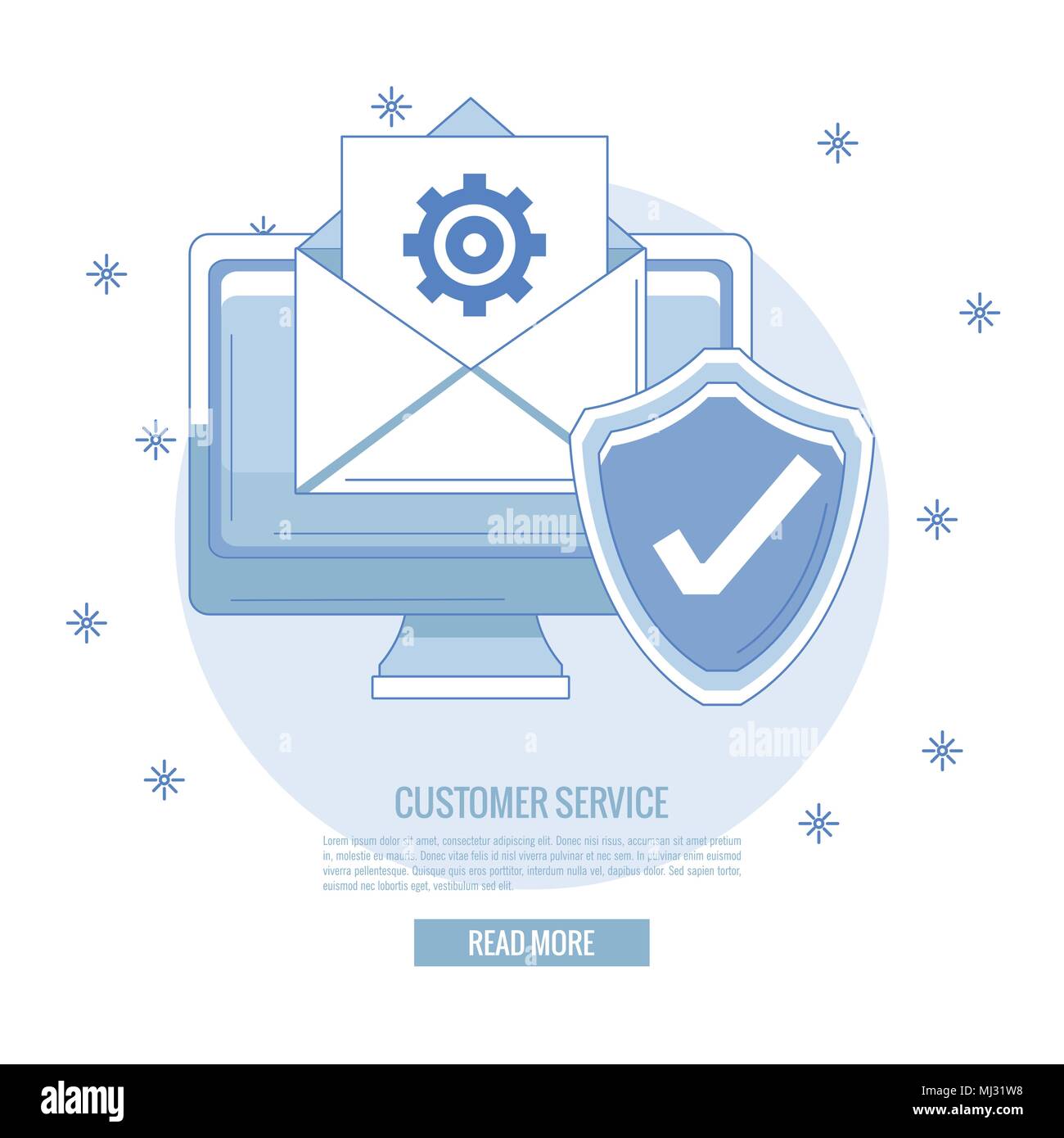 Customer service banner Stock Vector Image & Art - Alamy