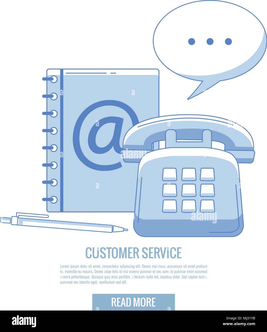 Customer service banner Stock Vector Image & Art - Alamy