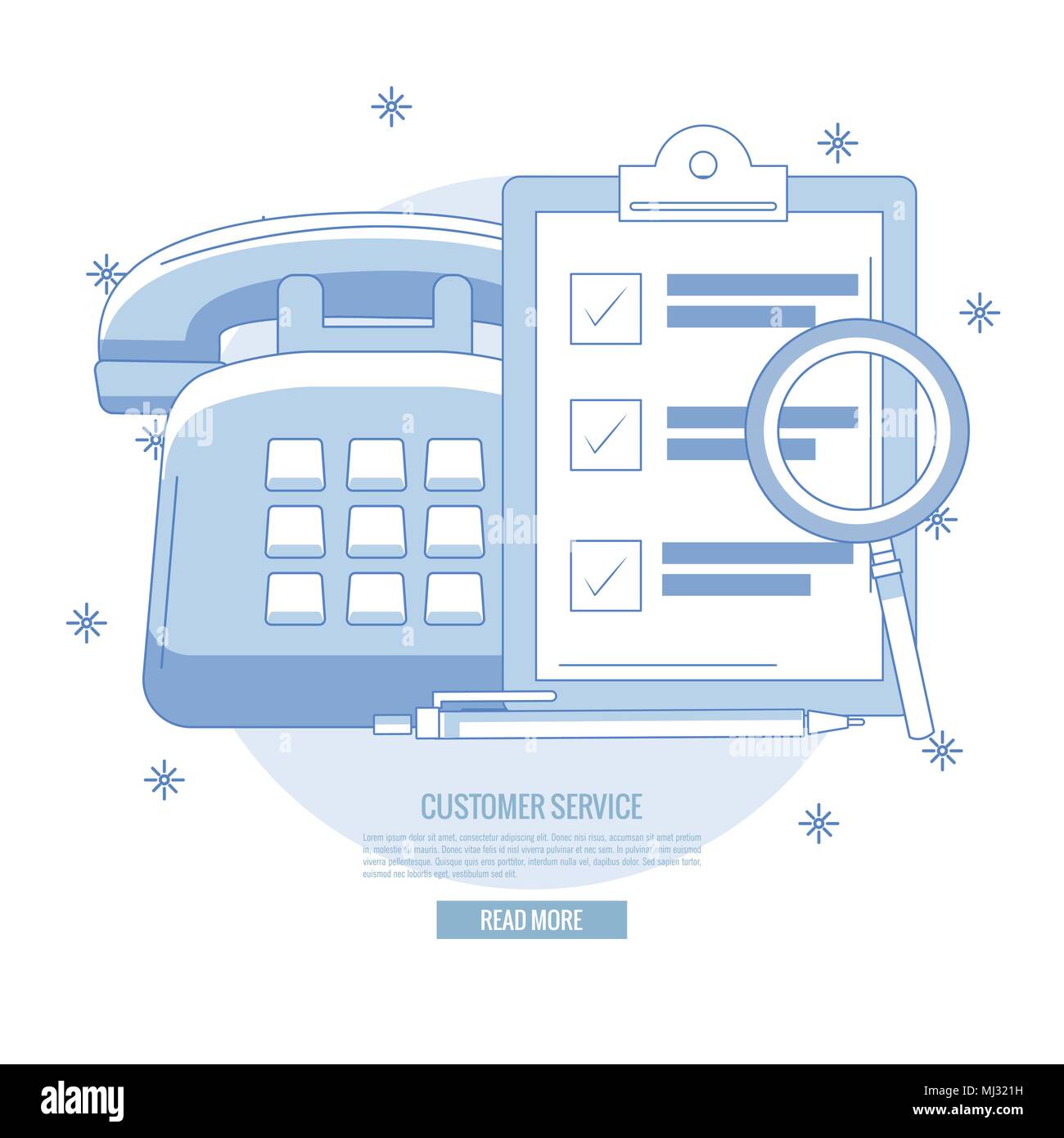 Customer service banner Stock Vector Image & Art - Alamy