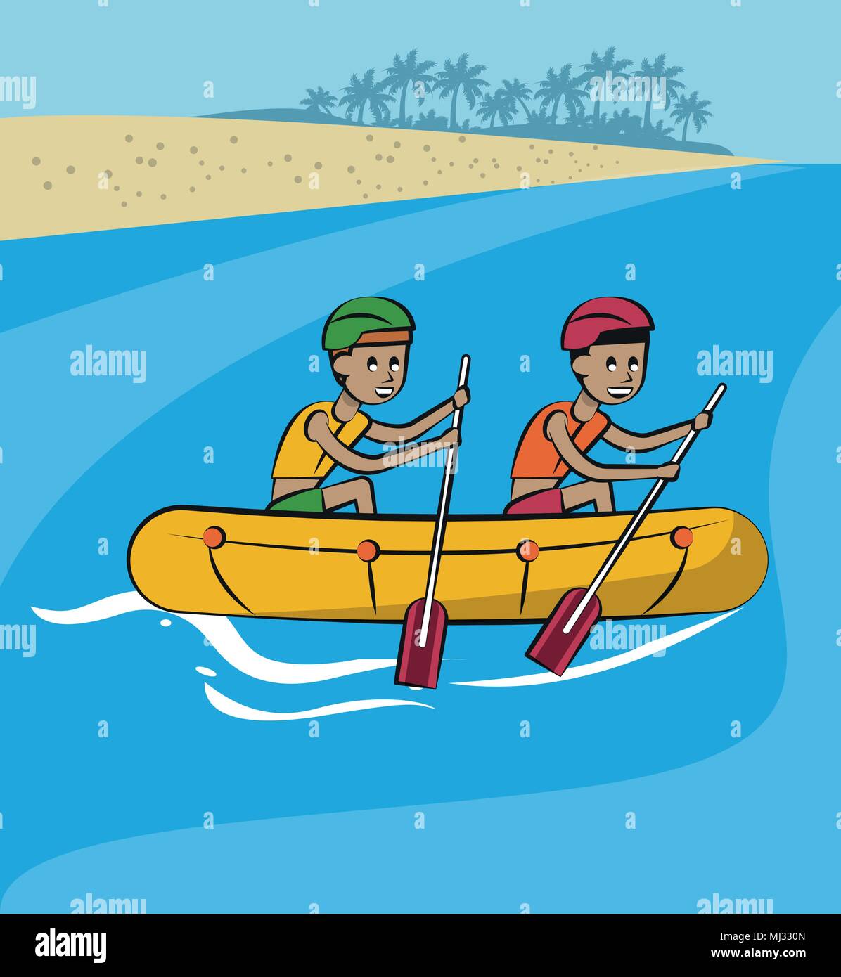 Summer water sport concept Stock Vector Image & Art - Alamy