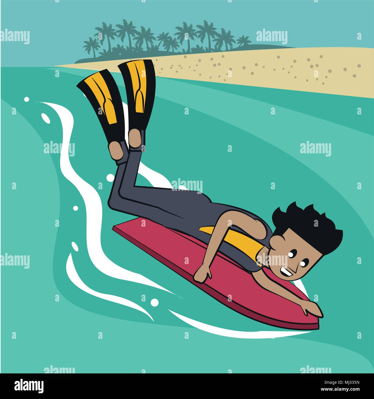 Summer water sport concept Stock Vector Image & Art - Alamy