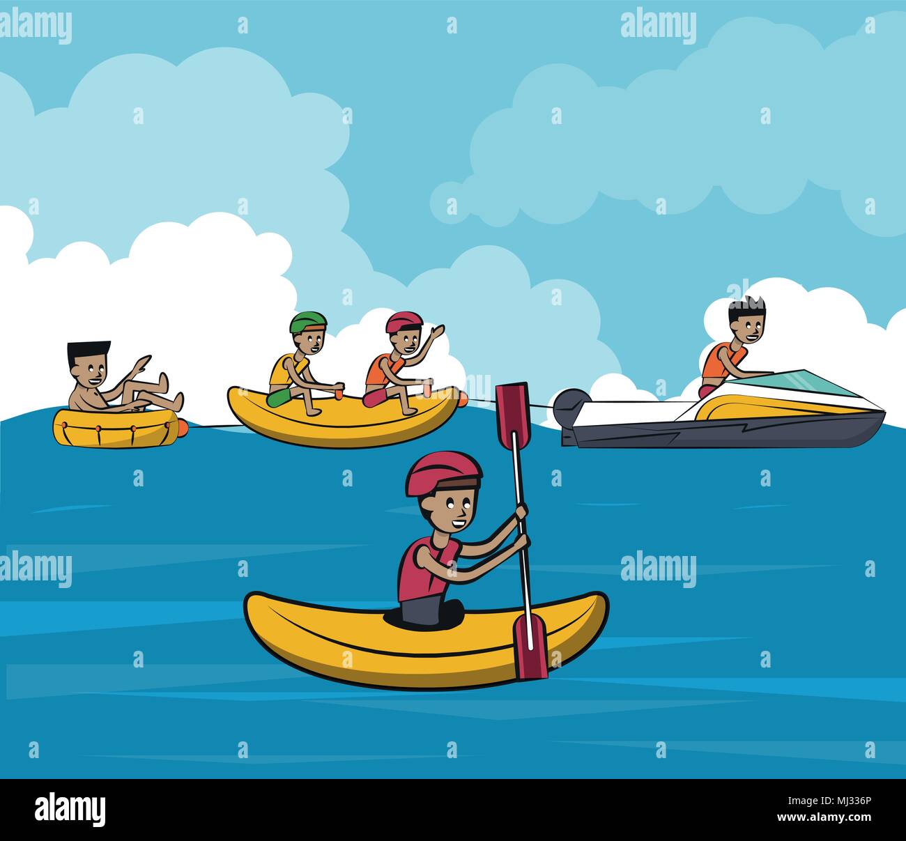 Summer water sport concept Stock Vector Image & Art - Alamy